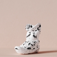 C & H Décoration intérieure personnalisée Spot Cowboy Boot Hat Bougie en céramique Diffuseur de pot Navire
