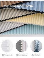 Persianas de Panal Inalámbricas 100% Opacas Personalizadas, Modernas, de Tela, con Instalación Vertical por Resorte para Sala de Estar, Gran Venta