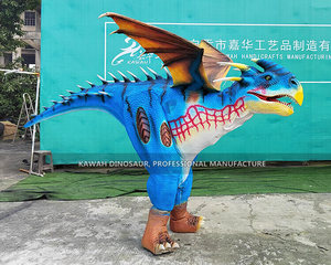Disfraz <span class=keywords><strong>de</strong></span> dinosaurio animatrónico Kawah, hecho a mano, para parque temático - Product Image 5