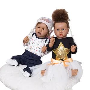 新款廉价全硅胶22英寸55厘米全身硅胶乙烯基重生婴儿娃娃出售