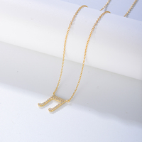 Mode 925 Sterling Silver Plaqué Or Pave Zircon Note de Musique Charme Collier Bijoux