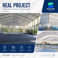 Grande tente de sport en aluminium avec structure en aluminium et tissu en PVC, durable, pour l'intérieur et l'extérieur, idéale pour le badminton, le basketball et le tennis de table.