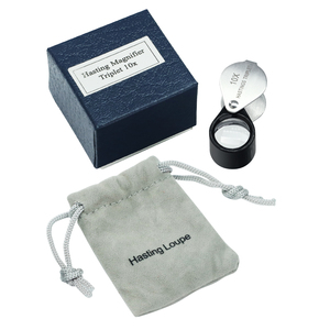 10X Pocket Jewelers Loupe with Triplet Lens | Foldable & Stainless Steel Hasting Triplet Loupe for Gemstone, <b>Watch</b> & Hobby OEM - Product Image 6