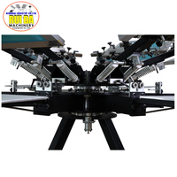 Machine d'imprimante à écran en textile pour t-shirt, 6 couleurs, 6 étapes, micro enregistrement robuste