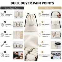 Sacs à chaussures en toile de coton avec cordon de serrage, sacs anti-poussière en tissu, sacs en toile de coton en gros