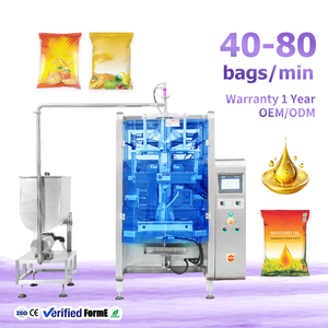 Vertical Sachet Water Bag <b>Filling</b> Palm Oil Juice Packaging Seal Liquid Packing <b>Machine</b> - Product Image 1