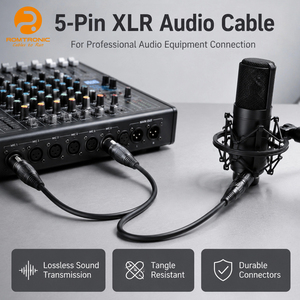 Cable de <span class=keywords><strong>Audio</strong></span> <span class=keywords><strong>XLR</strong></span> ROMTRONIC OEM Resistente a la Torsión, Cobre OFC, Más de 10000 Ciclos de Conexión, <span class=keywords><strong>Audio</strong></span> Profesional para Equipos de DJ y Escenario - Product Image 6