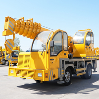 JQCM Grue télescopique à bras droit de 8 tonnes fabriquée par soi-même Grue de camion à flèche pour la construction d'autres grues