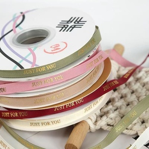 1.0 lá vàng tiếng anh chủ đề handmade Polyester Ribbon <span class=keywords><strong>Bow</strong></span> Cửa hàng Hoa bao bì DIY bó hoa vật liệu trang trí hoa cây - Product Image 2
