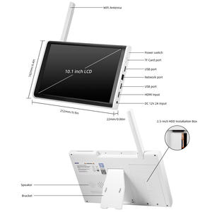Сетевой видеорегистратор KERUI WIFI для камер видеонаблюдения, 8-канальный NVR с 10,1-дюймовым ЖК-экраном, система видеонаблюдения с поддержкой SD-карт и HDD - Product Image 4