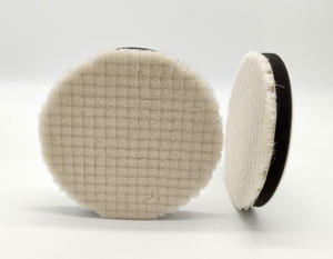 5 pouces tampon de <span class=keywords><strong>laine</strong></span> polisseuse à double <span class=keywords><strong>action</strong></span> de coupe lourde tampon polissage tampons de <span class=keywords><strong>laine</strong></span> 100% <span class=keywords><strong>laine</strong></span> - Product Image 5