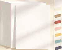 Carton blanc 8,5x11, 100 feuilles, papier épais en pâte de bois vierge, surface lisse pour artisanat fait main et cartes cadeaux