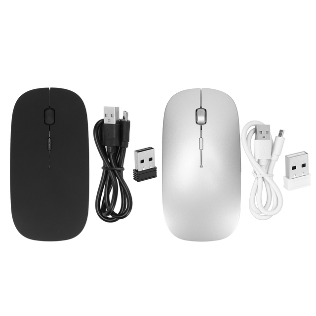 Wireless Gaming Computer Mouse 2.4GHz Connection Mute Click High Sensitivity Optical Tracking Gaming Mouse Computer Accessories