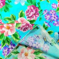 Kain Tenun Linen Organik 100% Ramah Lingkungan Motif Bunga Latar Belakang Biru Gaun Wanita Kemeja Rok Gaya Cina Baru Panjang