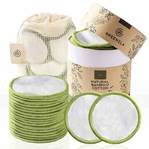 Wholesale Cleaning Makeup Remover Pads Bamboo Cotton Reusable Makeup Remover Pads For Beauty