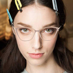 Gafas TR87110 con Protección Anti Luz Azul, Montura Metálica TR90 Ultraligera, Montura Completa para Mujer - Product Image 4