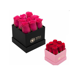 Custom Square Flower Gift Paper Box