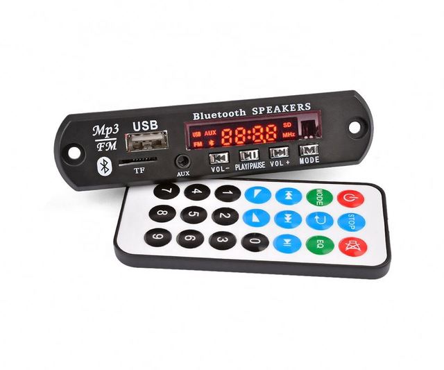 Bluet MP3 Decoder Bluet Audio Decoder Board Support AUX USB TF Card Remote Decoding Car Accessories