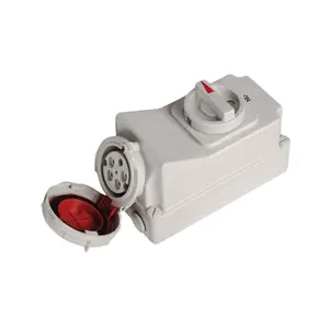 Saipwell ABS Industry Mechanical Interlocking Waterproof Socket IP67 15A Industrial Socket 3P