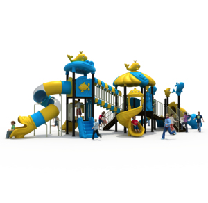 Toboggans pour enfants en plastique pour aire de jeux extérieure, pour jardins d'enfants, parcs d'attractions de parcs d'aventure, combinaisons de toboggans et balançoires - Product Image 2