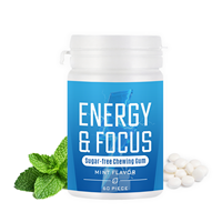 SUNI OEM ODM Marque Privée Chewing-gum Énergie et Concentration pour l'Entraînement, la Salle de Sport, l'Étude, Stimulation Cérébrale, Haleine Fraîche, Supplément