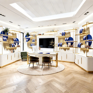 Installation locale aux États-Unis, design d'intérieur de bijouterie de luxe, conception sur mesure tout-en-un, vitrine de présentation de bijoux, studio d'agencement - Product Image 1