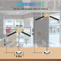 Présentoir de Comptoir Flexible pour Magasin de Vêtements, Support d'Épaule pour Chemises, Porte-Vêtements de Table