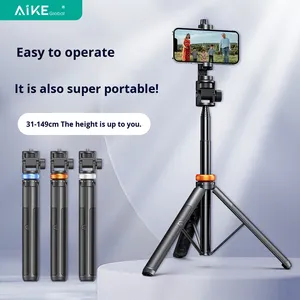 Asta per Selfie con Treppiede e Supporto per Telefono, Multifunzione con Telecomando, <span class=keywords><strong>Braccio</strong></span> Telescopico, Facile <span class=keywords><strong>da</strong></span> Trasportare, per Uso a Letto, Marca Cinese Aike - Product Image 5