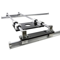 Kit de guía de movimiento lineal multiusos con riel redondo SBR para enrutador CNC de 3 ejes corte láser y mesa de plóter