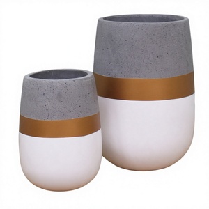 Ventes en gros de pots de plantes modernes et économiques pour l'intérieur et l'extérieur, pots de jardin en béton écologiques, jardinières à fleurs - Product Image 1