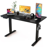 Bureau d'ordinateur moderne réglable en hauteur, bureau de direction motorisé, bureau électrique ergonomique à position assise-debout