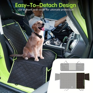 Funda Protectora para Asiento de <span class=keywords><strong>Coche</strong></span> para Perros 6 en 1, 100% Impermeable y Antideslizante, Diseño Mejorado con Malla para Ventana Trasera - Product Image 4