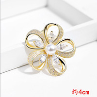 Broche à broche élégante pour femme, Design Floral, vente en gros
