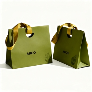 Sac cadeau de luxe en papier fourre-tout européen Logo en matériau kraft personnalisé Emballage de boutique en relief pour vêtements Lunettes imprimées - Product Image 5