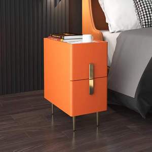 Small Size <strong>Little</strong> Space Bedside <strong>Table</strong> Iron Gold Plating Legs with Two Small Drawers Rectangular Mini Nightstands Bathroom <strong>Table</strong> - Product Image 2