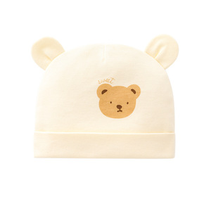 Gorro para Bebé Recién Nacido, 100% Algodón, Talla Única para 0-3 Meses, Diseño de Oso Unisex, Estilo Otoño Invierno - Product Image 5
