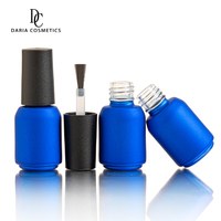 Vente en gros de flacons de vernis à ongles UV bleus vides de 6 ml avec bouchon et pinceau