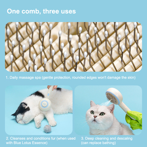 หวีสเปรย์นวดสำหรับสัตว์เลี้ยงเพื่อป้องกันขนแมวหลุด<span class=keywords><strong>ร่วง</strong></span> - Product Image 4