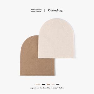 <span class=keywords><strong>Bonnet</strong></span> en tricot respirant effet nuage, style vintage, épais, gris foncé, uni, style coréen, pour club, achat en gros - Product Image 1