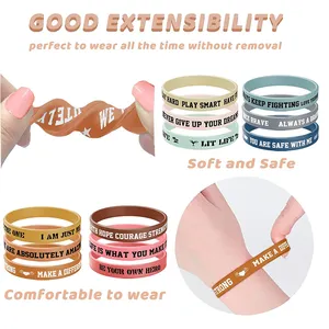 Wholesale Custom Korean Fille Casual Silicone Rubber Bracelet Unique Little Girl Personalised Friendship Wristband Pour Enfant