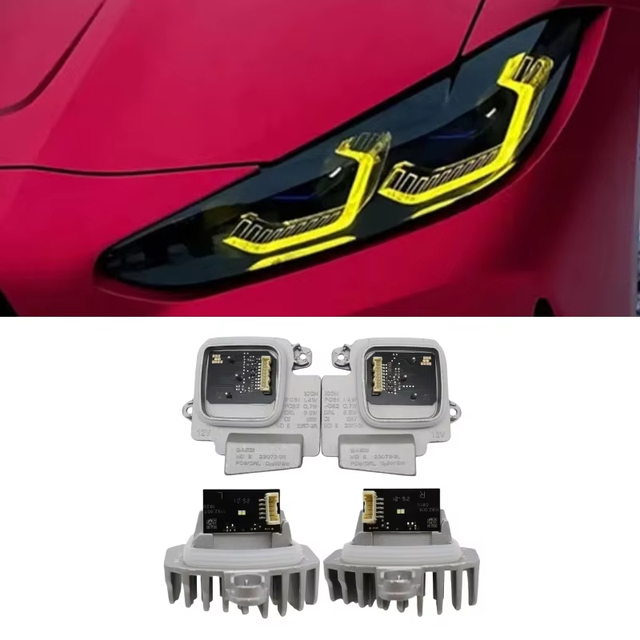 OE 63119851048 Yellow Lemon DRL LED Modules for 2021 2022 BMW M3 M4 G22 G23 G26 G80 G82 Laser Headlight Daytime Running Light