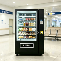 Équipement de distribution automatique de snacks de qualité commerciale avec écran tactile HD de 21,5 pouces et 60 compartiments pour articles