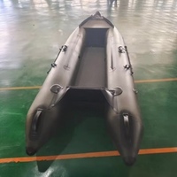 Bateau gonflable de skiff de micro de croisement extra résistant de Kaboat avec des supports de tige