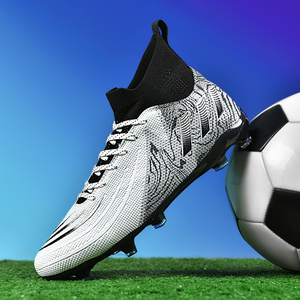 Zapatos de fútbol para jóvenes, entrenamiento deportivo, alta calidad, antideslizantes, con tacos largos, botas de fútbol para exteriores, zapatos de fútbol para estudiantes. - Product Image 4