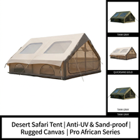 Tente Gonflable Ridge 12 m² Toutes Saisons, Tissu Oxford Imperméable 3000 mm, Structure à Chambres d'Air, Installation Facile, Grande Tente Familiale pour Camping en Plein Air