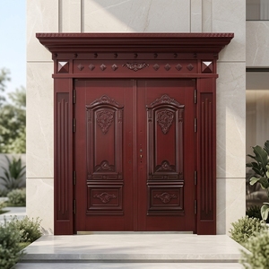 <span class=keywords><strong>Porta</strong></span> a Doppia Anta in Acciaio TECHTOP Antifurto a Taglio Termico con Traversa Piatta e Pilastri Solidi Abbinati per Appartamento - Product Image 5
