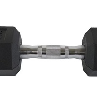 Haltères hexagonaux en fonte recouverts de caoutchouc de haute qualité, unisexes, pour la salle de sport, de qualité commerciale, 3 kg, supportant OEM ODM