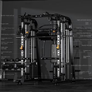Machine Smith multifonctionnelle avec système de croisement de câbles, équipement de fitness pour <span class=keywords><strong>la</strong></span> <span class=keywords><strong>maison</strong></span> et les salles de sport commerciales, pour <span class=keywords><strong>la</strong></span> musculation et le bodybuilding - Product Image 2