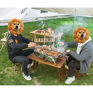 Table de <span class=keywords><strong>barbecue</strong></span> d'extérieur en acier inoxydable personnalisée, pliable, portable, <span class=keywords><strong>barbecue</strong></span> <span class=keywords><strong>nomade</strong></span>, réchaud de camping, réchaud à charbon de bois - Product Image 5