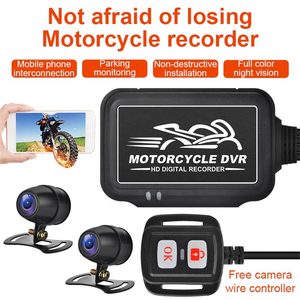 Cámara para Motocicleta, DVR con WiFi y GPS, Doble Cámara Delantera y Trasera Full HD 1080P, Impermeable, <span class=keywords><strong>Grabador</strong></span> <span class=keywords><strong>de</strong></span> Video para Moto, Tacógrafo - Product Image 3